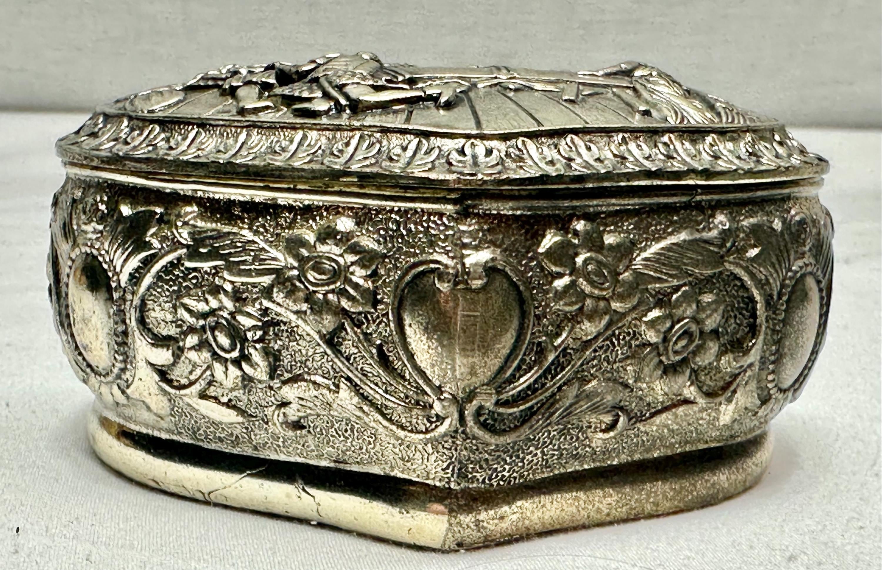 Antique Silver Box Made in Japan - Etsy