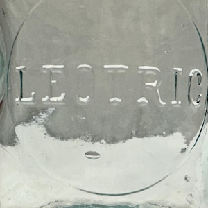 Leotrices blaues Glas-Einmachglas / Konservenglas