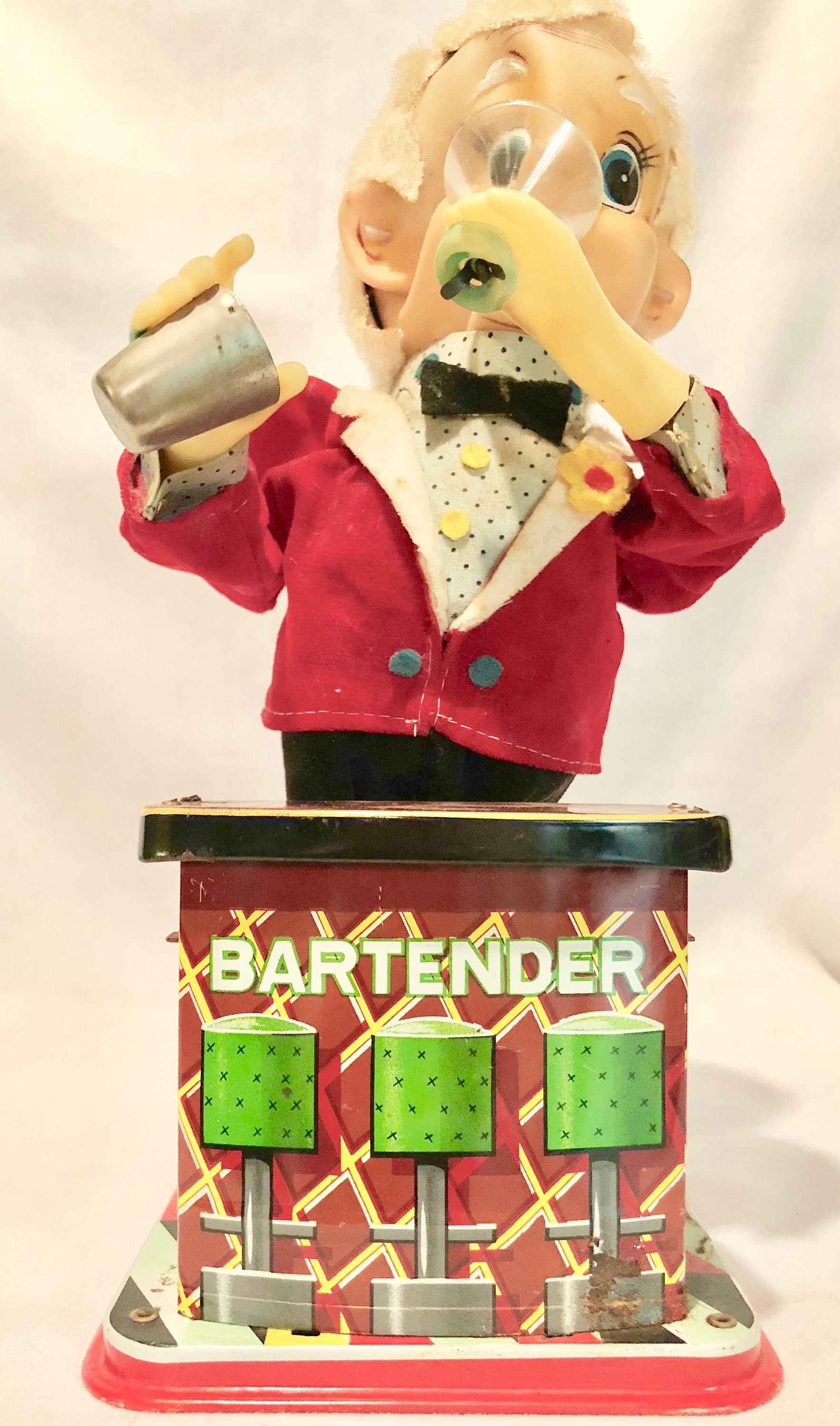 bartender monkey toy