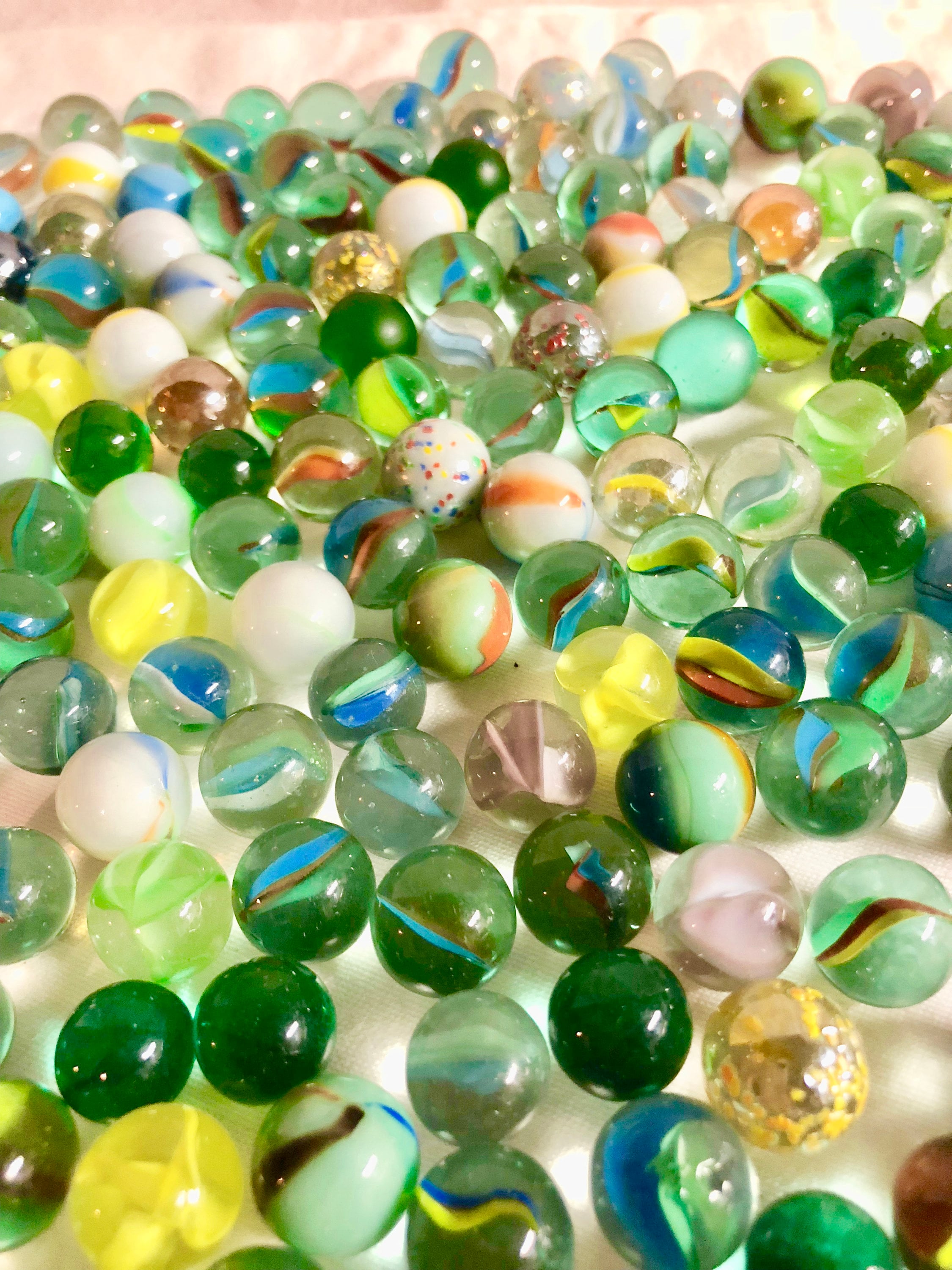 Vintage Glass Marbles Lot of 268 Colorful Glass Marbles!!!