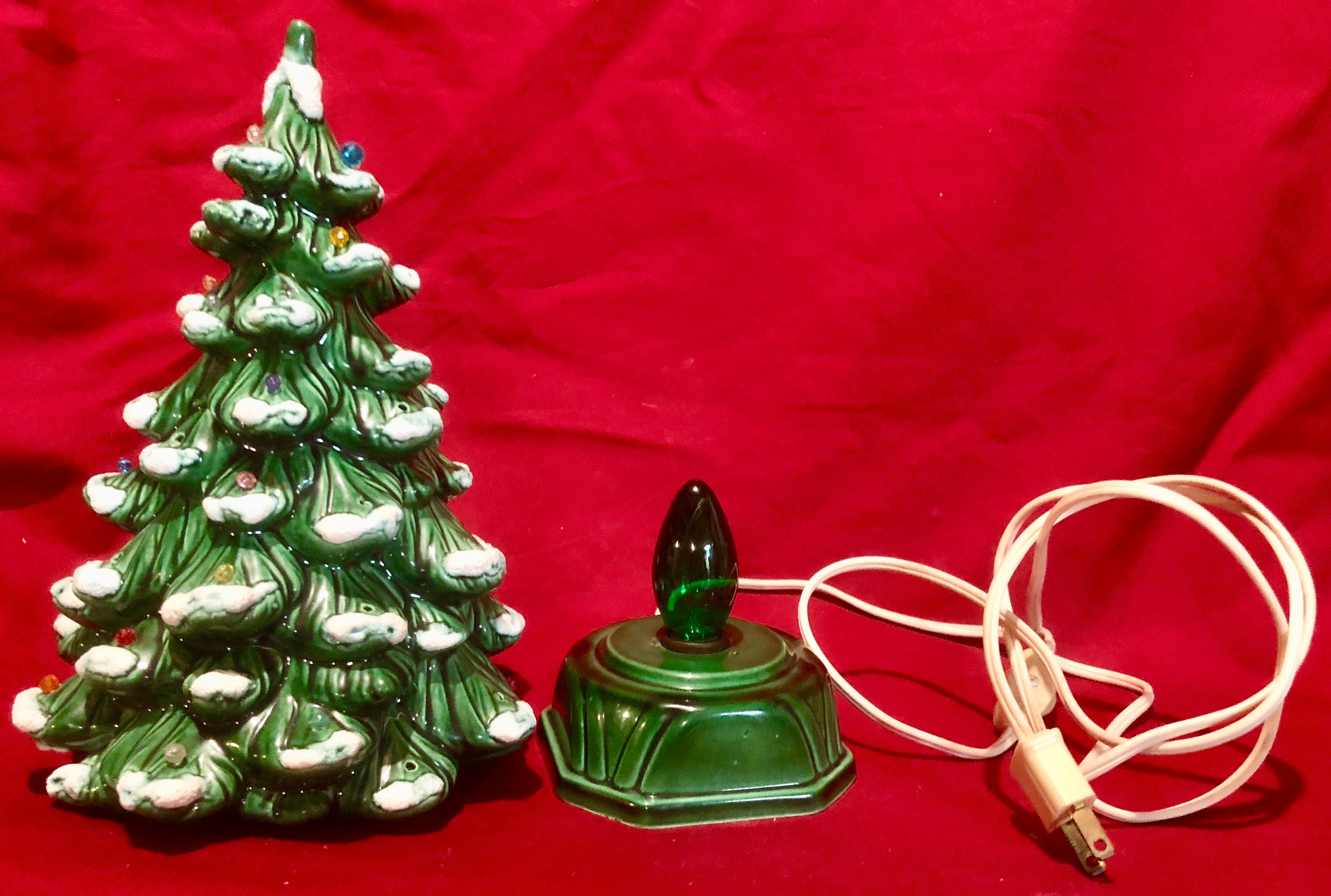 old ceramic christmas tree