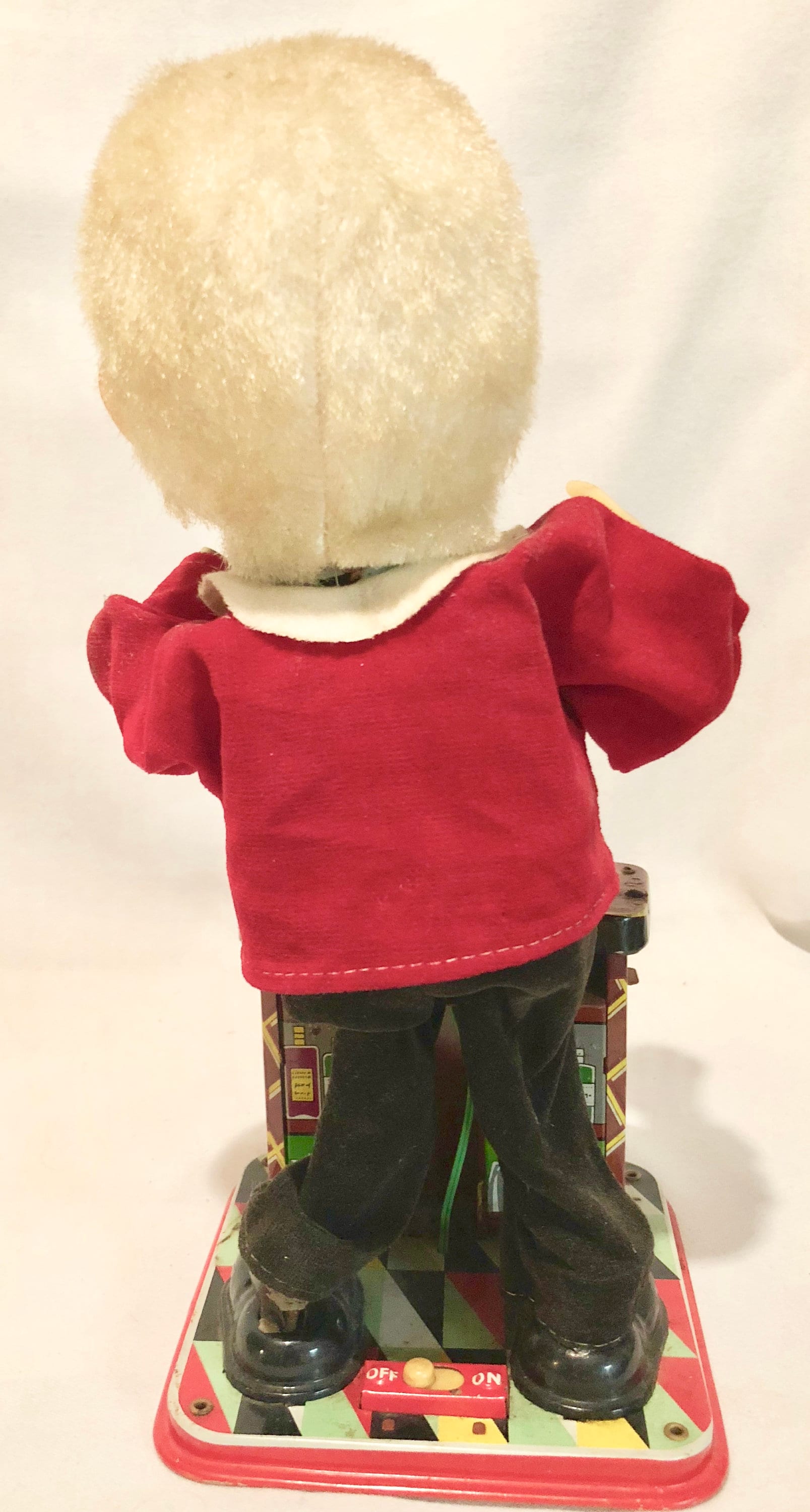 Vintage Animated Tin Lithograph Bartender Toy Circa 1960's