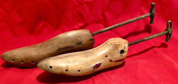 Vintage Mens Wooden Shoe Forms Two - Etsy