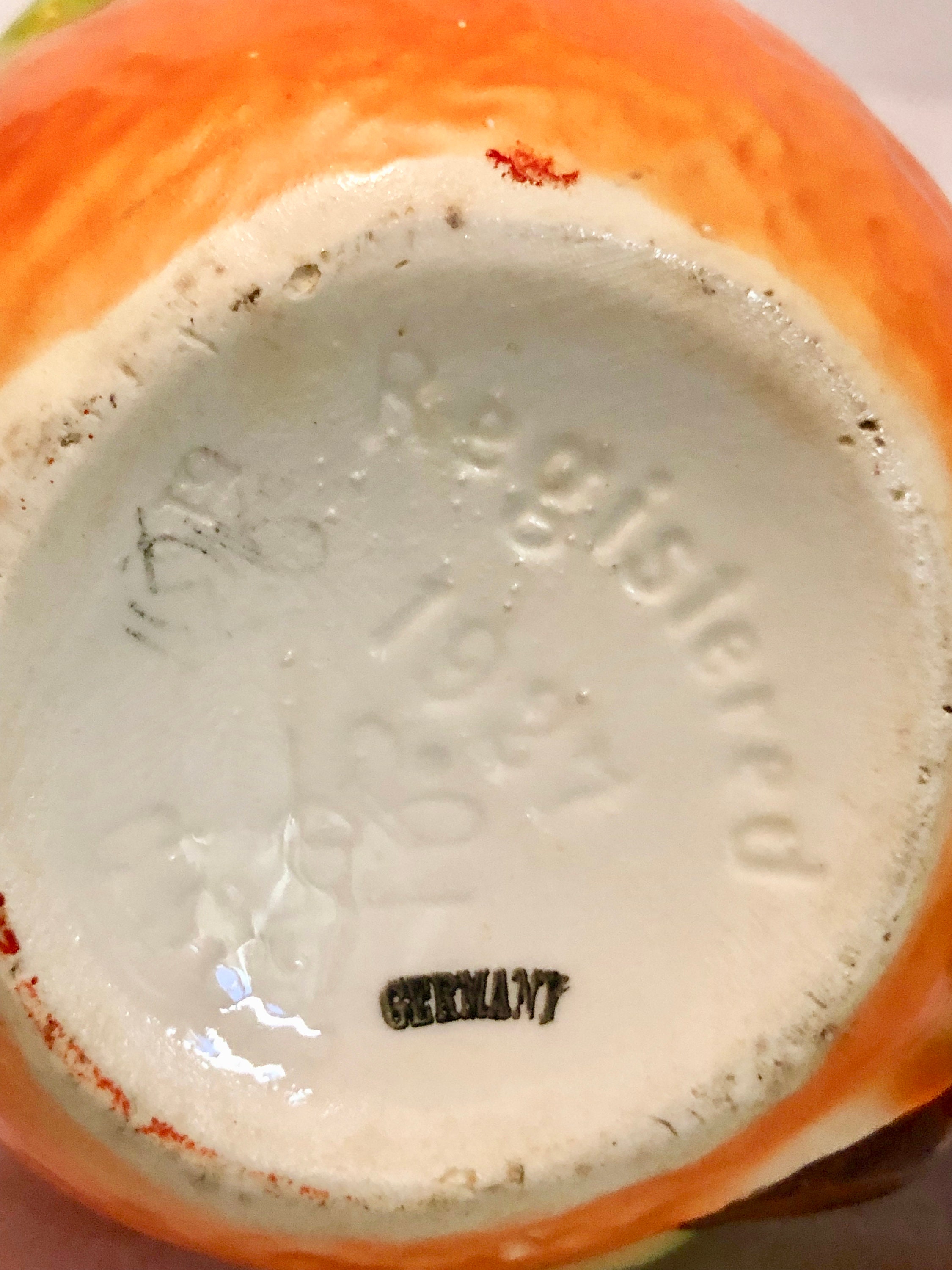 Goebel Pottery Vintage Lemon/Orange Citrus Hand Juicer circa 1927