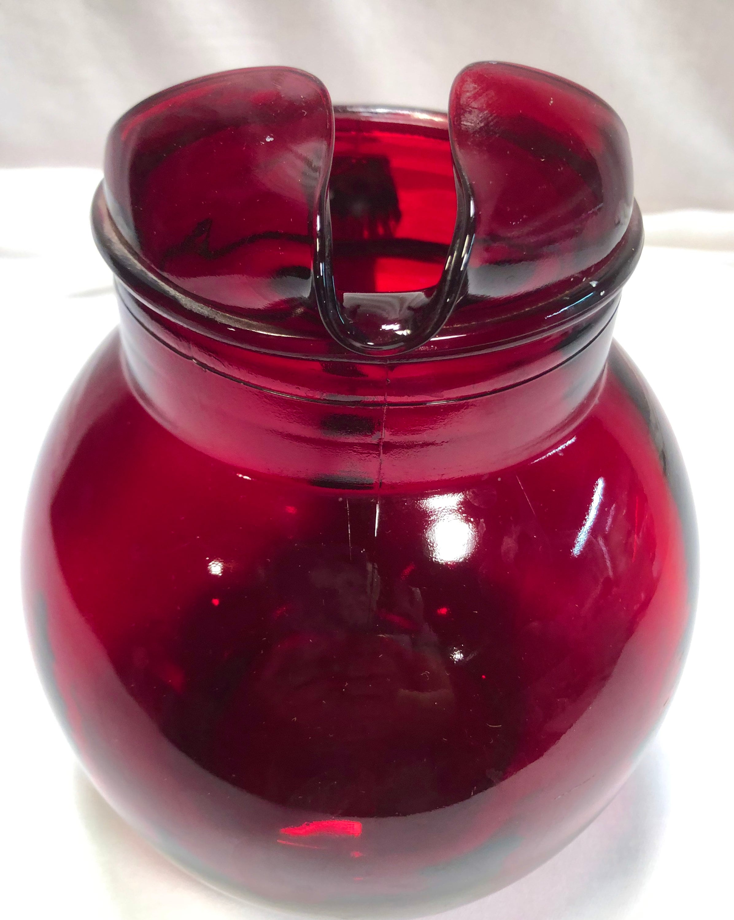 Vintage - Ruby Red -Wine /Water Goblets Glasses - Set Of 4