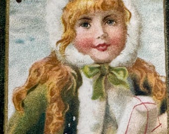 Vintage Victorian Christmas Postcard 1900s