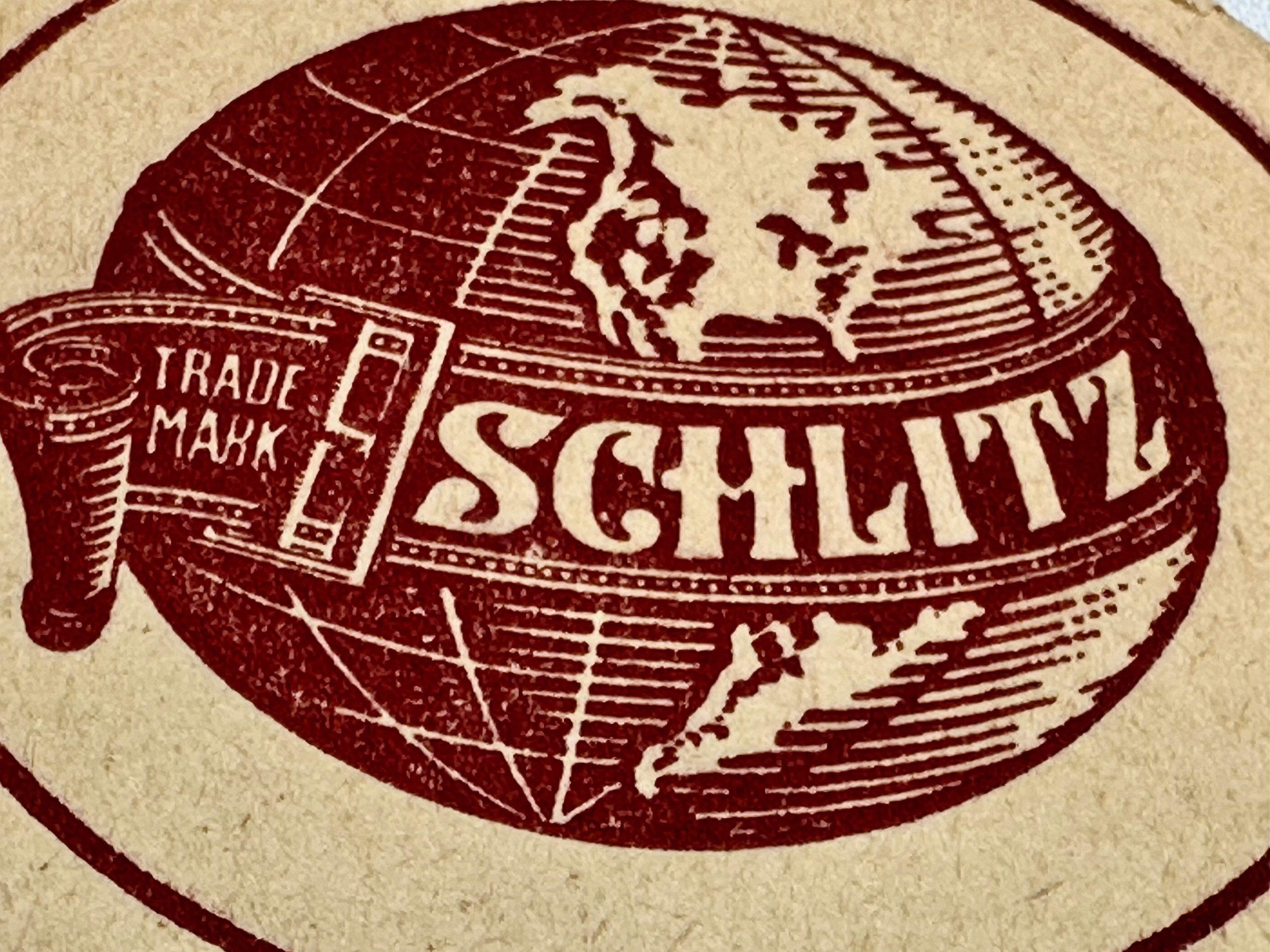Vintage Schlitz Beer Coaster, Schlitz Brewing Co, Milwaukee Wisconsin