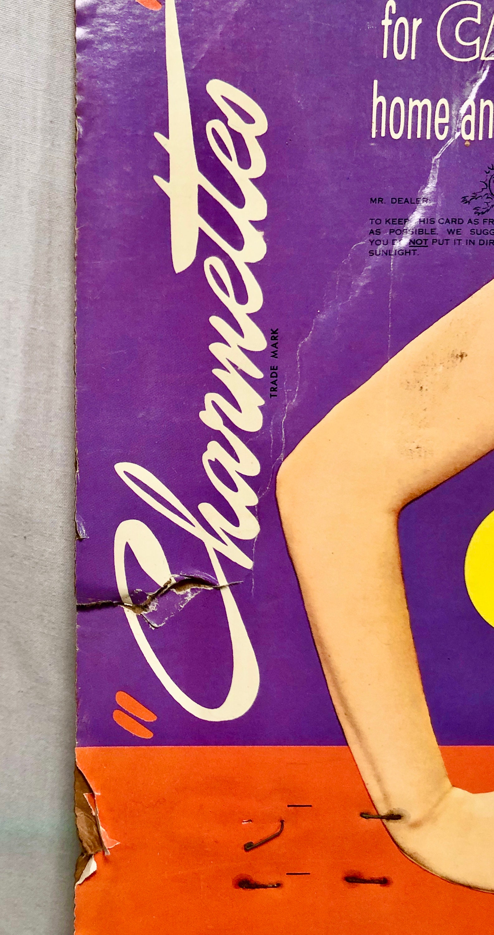 Vintage Charmettes Air Freshener Advertising PosterBoard, Milak Inc