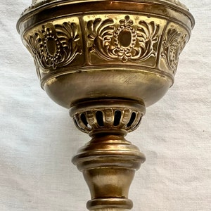Vintage Brass Electric Buffet Lamp