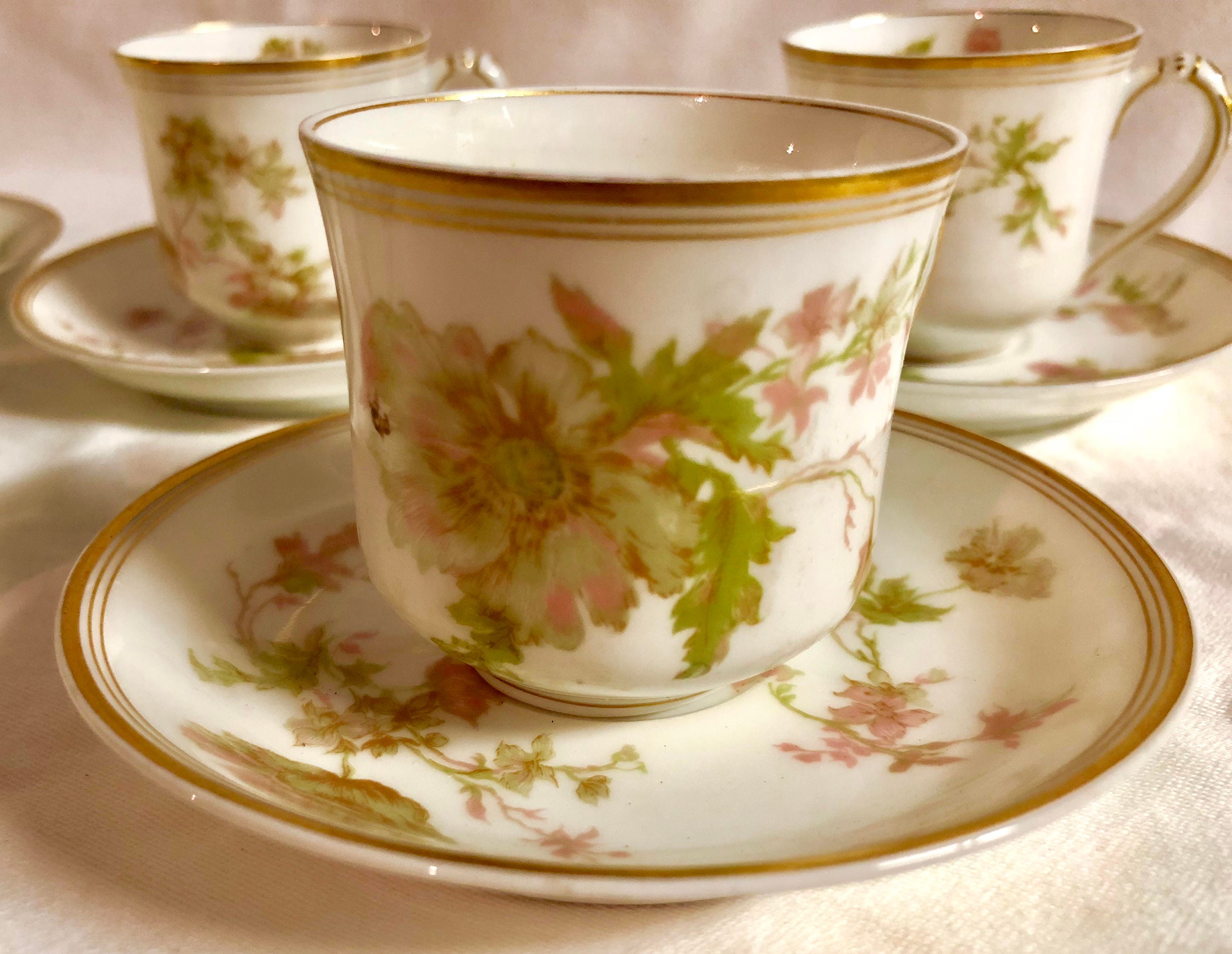 Limoge Antique Springtime Tea Set Haviland & Co