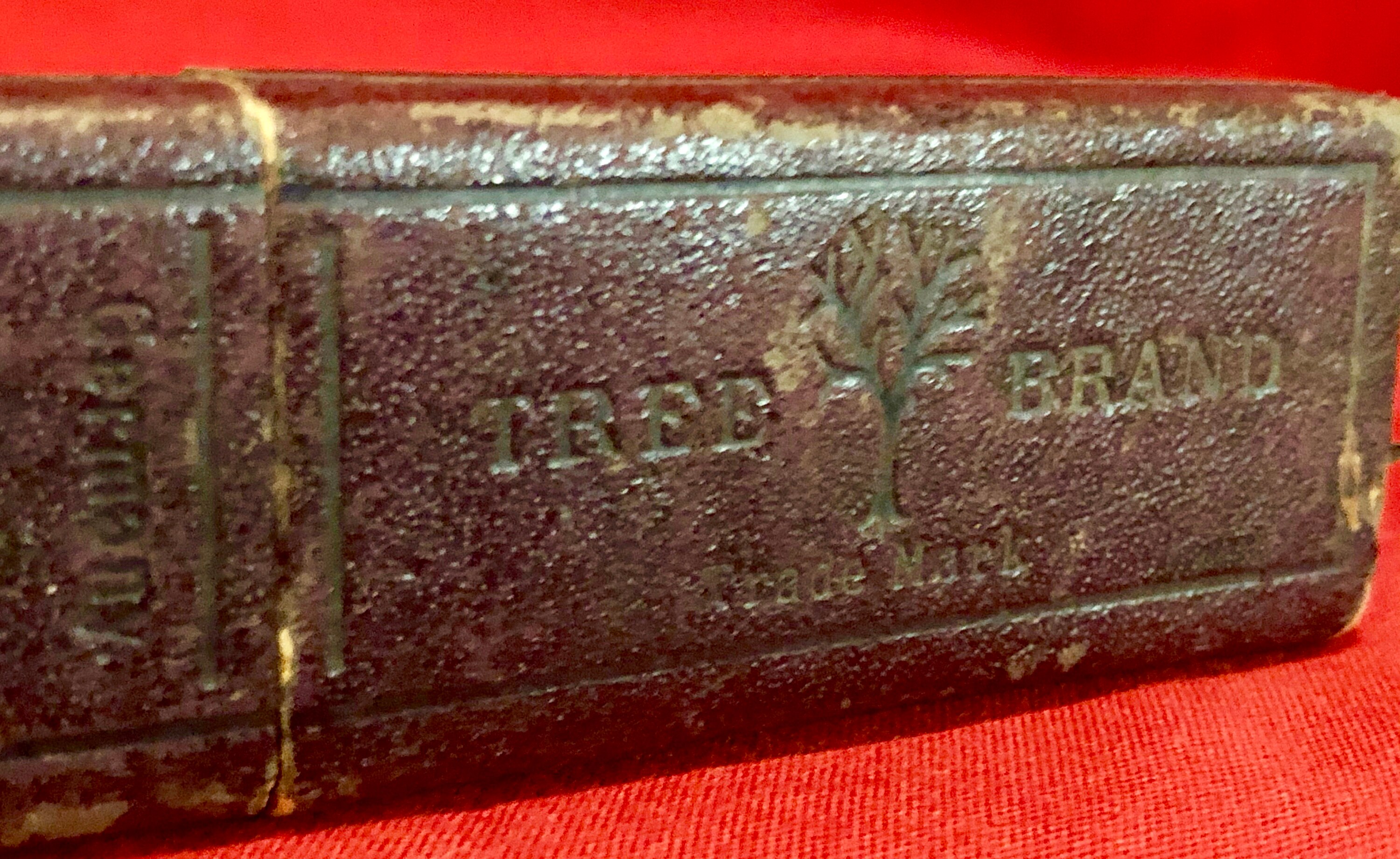 Vintage Red-Injun Straight Razor with Original Case, H
