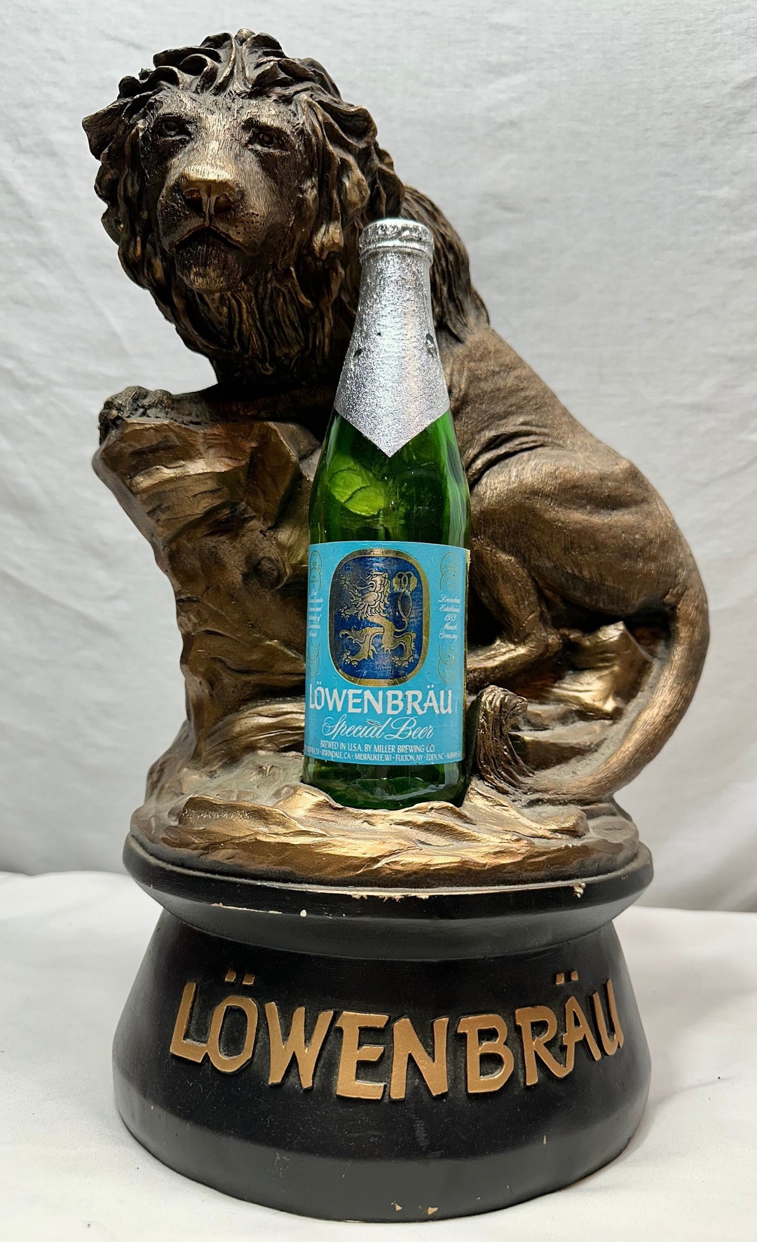 Vintage Lowenbrau Beer Lion Statue Table/bar Advertising - Etsy