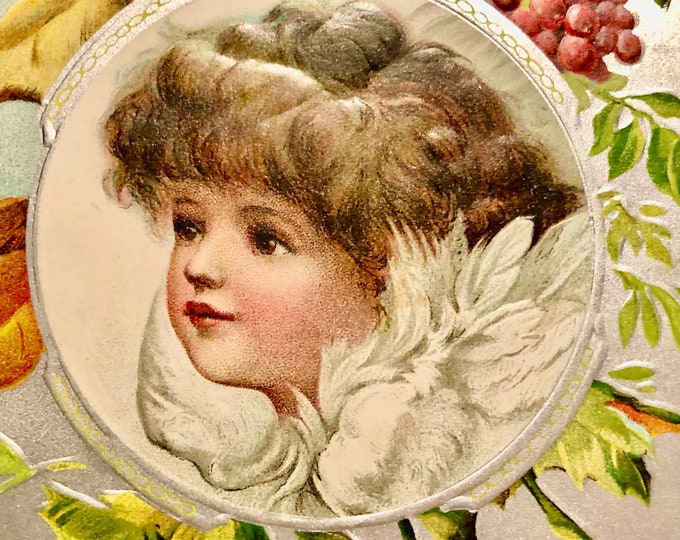 Vintage Victorian Christmas Postcard, Circa 1900’s