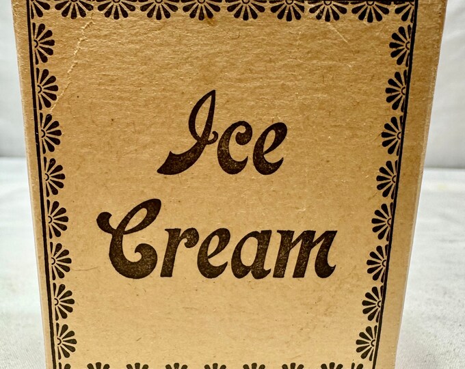 Vintage Cardboard Ice Cream Boxes/Containers, 8 Pieces