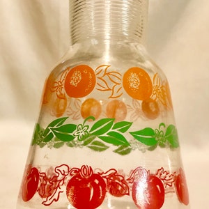 VintageHazel-Atlas Glas Tomate und Orangensaft Karaffe