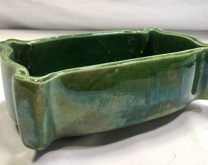 Vintage Midcentury Green Pottery Planter,UPCO (USA Pottery Co)Pottery Co , 293 USA