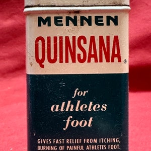 Vintage Mennan Quinsana for Athletes Foot Advertising Tin