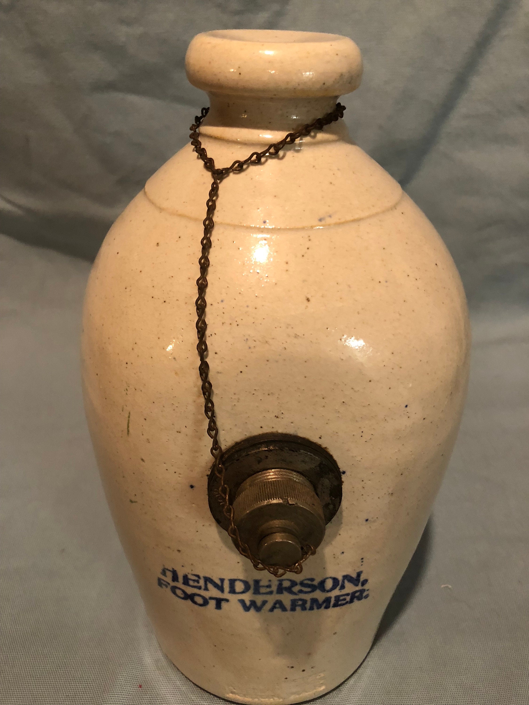 Henderson Stoneware Foot warmer, 'Porcelain Pig' Dorchester Pottery Co