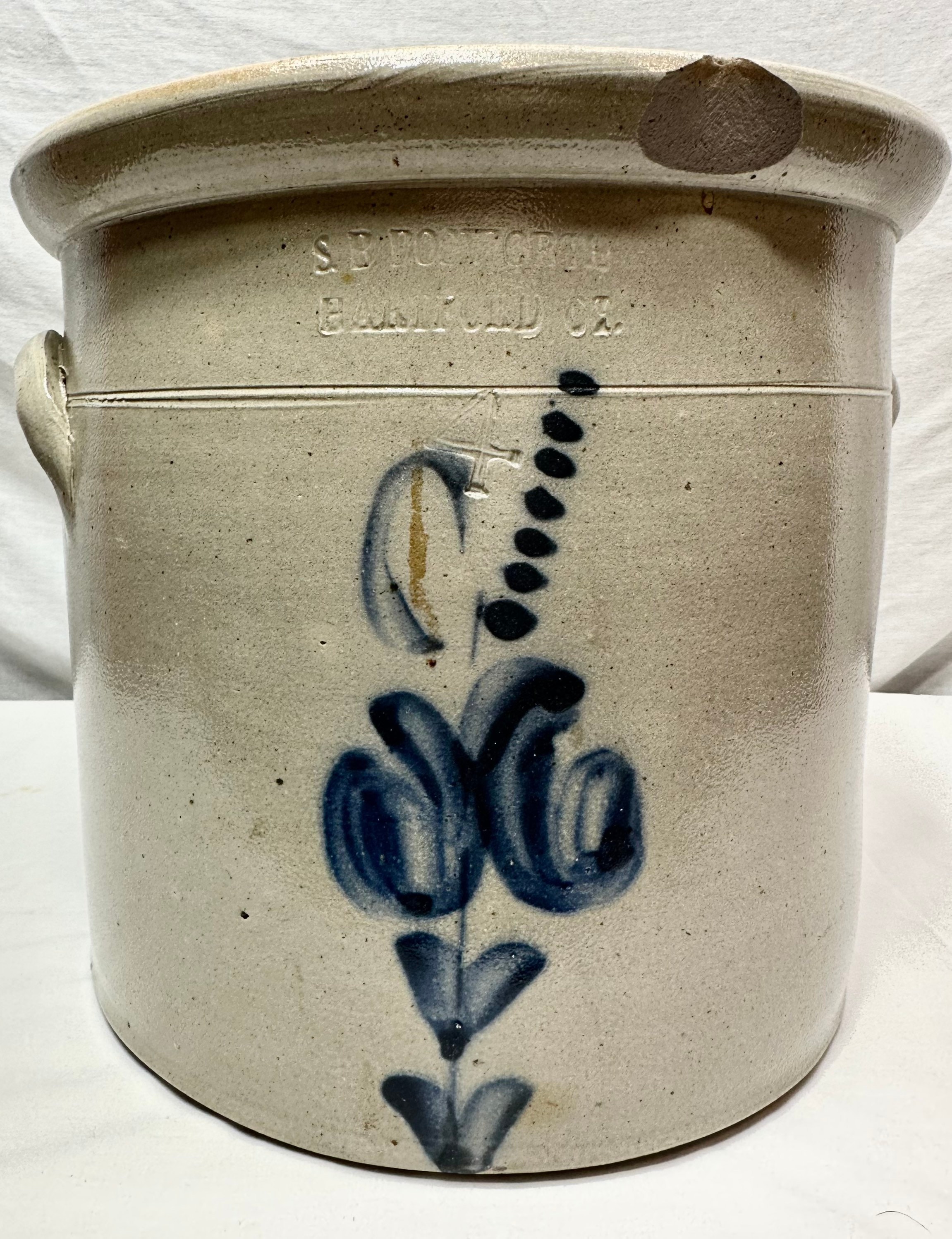 Antique Blue / White Stoneware Crock – Lynen Closet