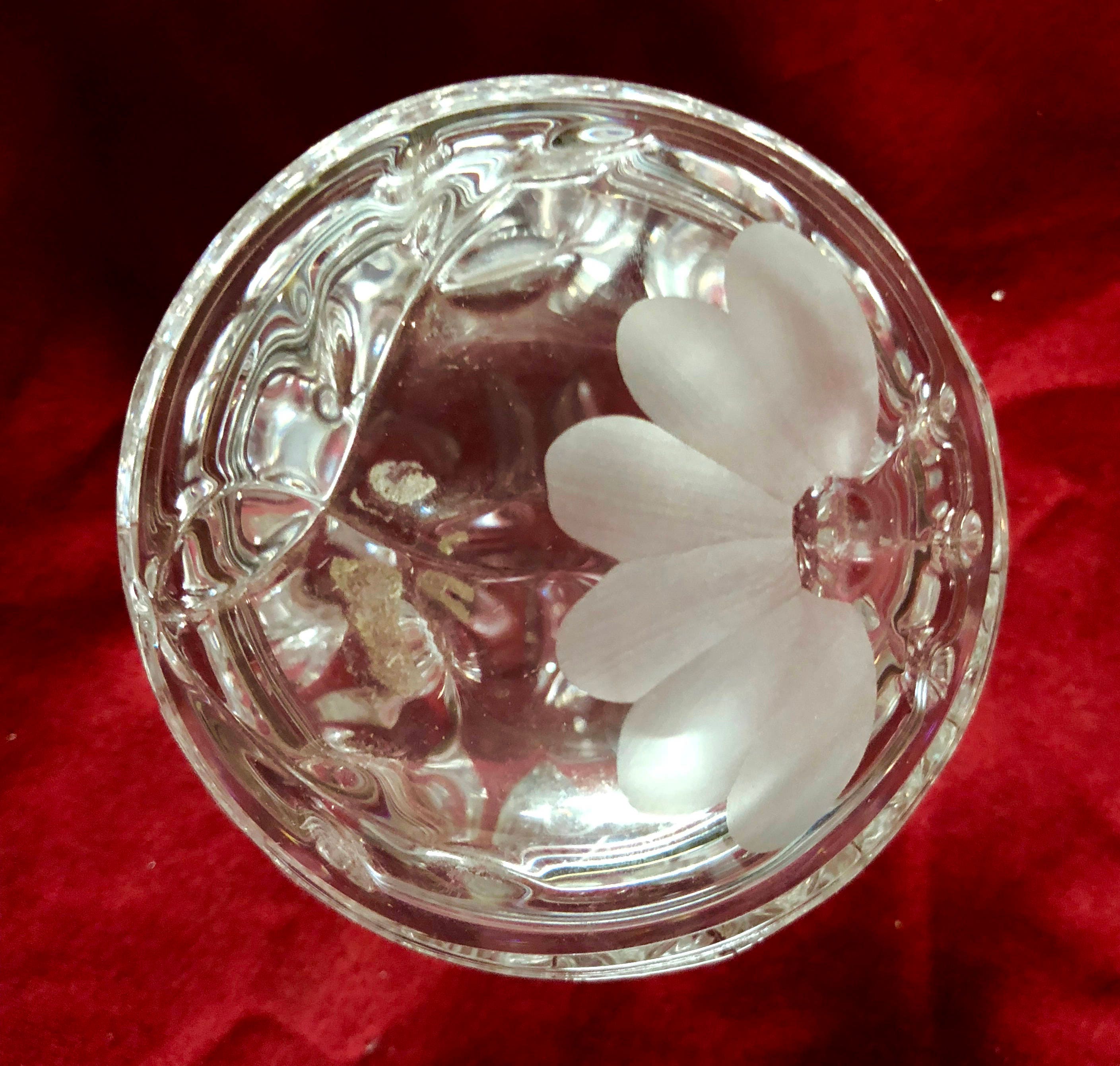 Vintage Princess House Crystal Heritage Collection 3 Piece Vanity Set