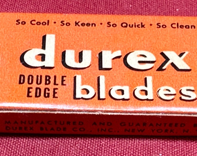 Vintage Durex Double Edge Razor Blades ,Durex Blade Co ,New York