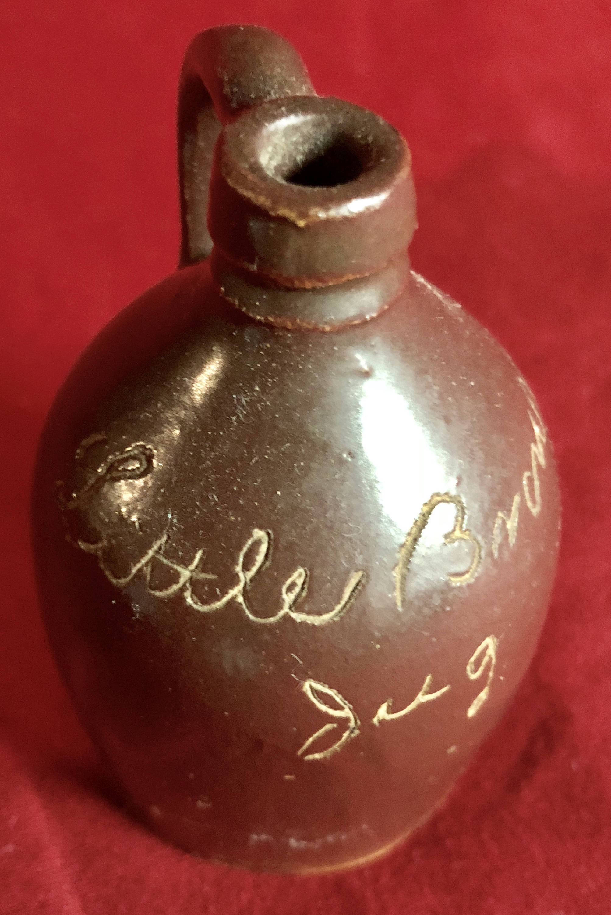 Antique Bennington Pottery Little Brown Jug Stoneware Souvenir