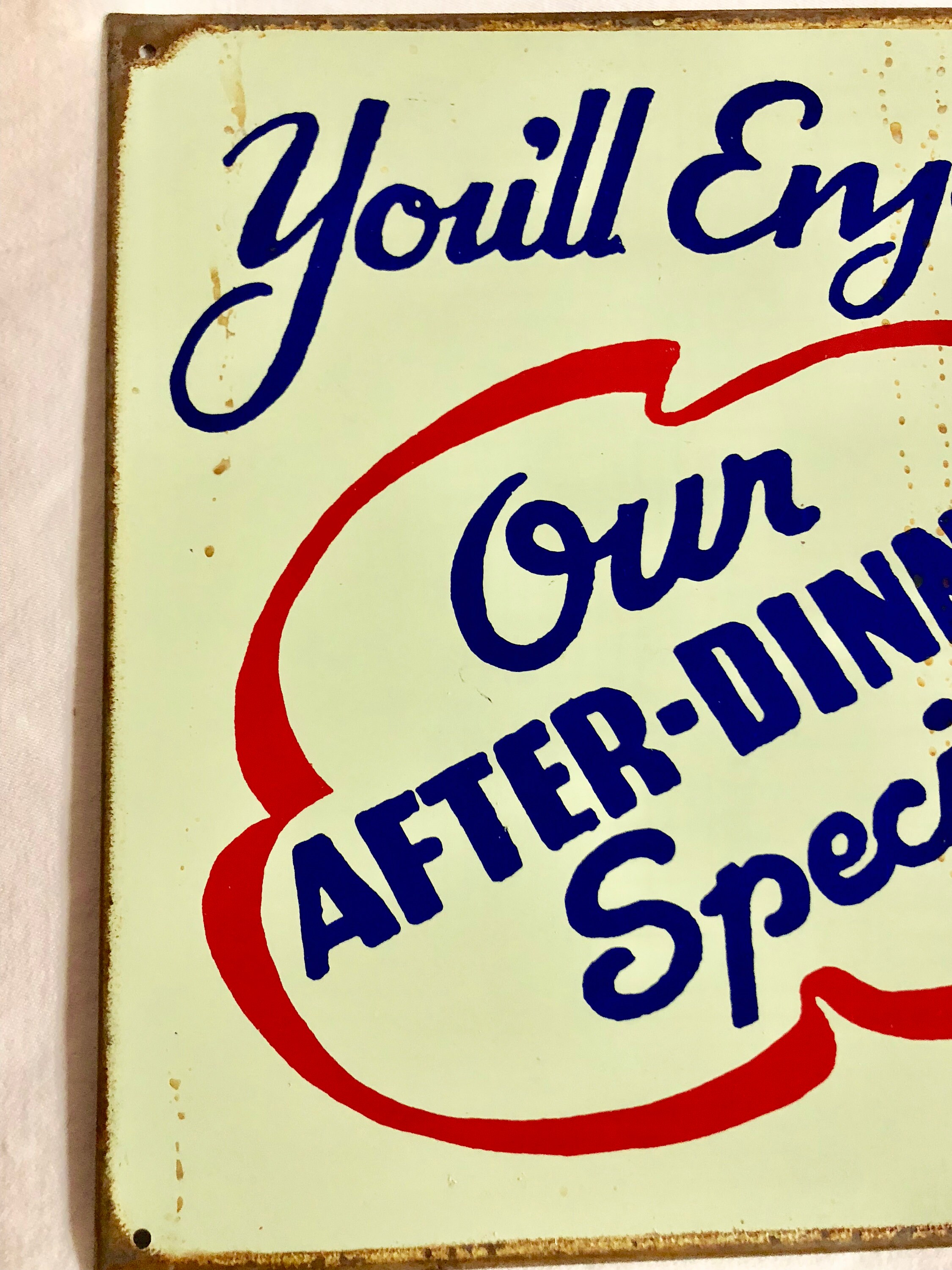 Vintage Style Tin/Metal Advertising Sign