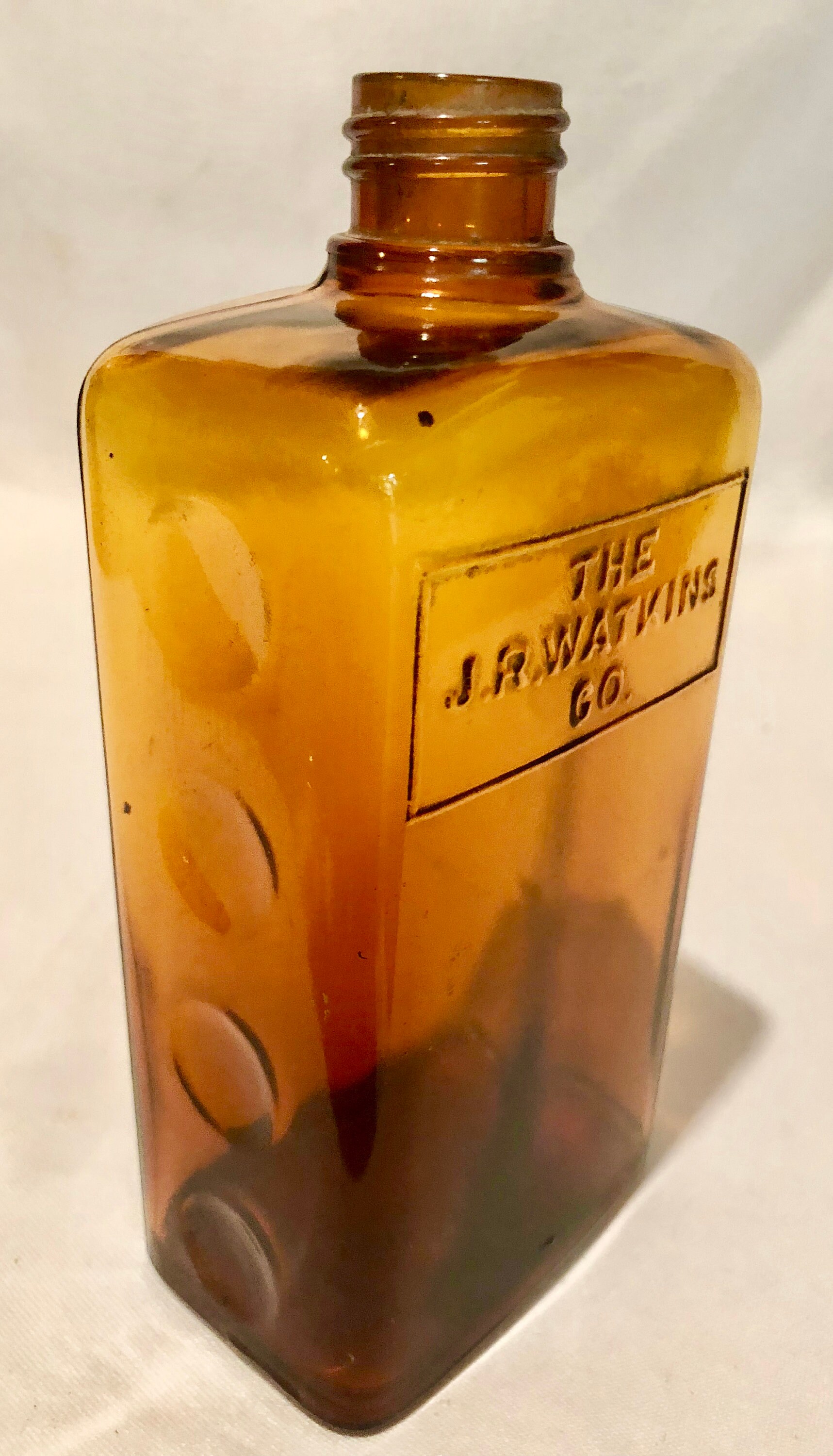 Download Antique J.R. Watkins Co, Amber Glass Medicine/Apothecary ...