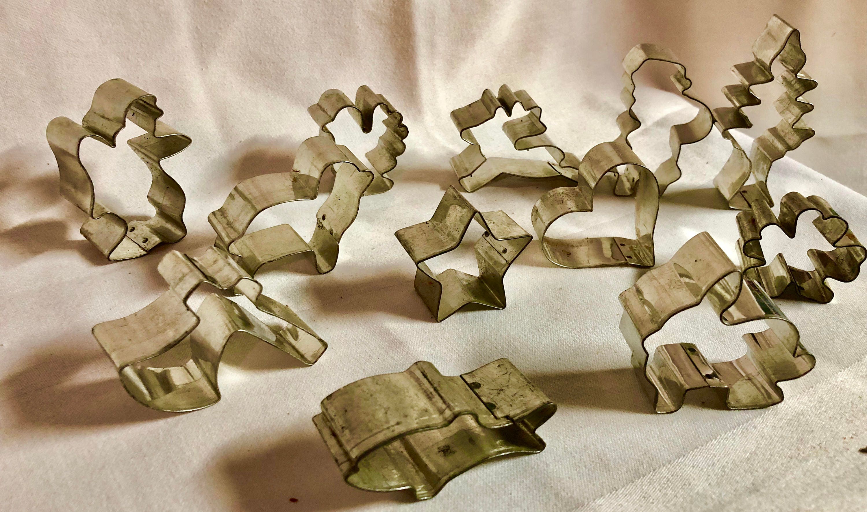 Vintage 1940's Metal Cookie Cutters