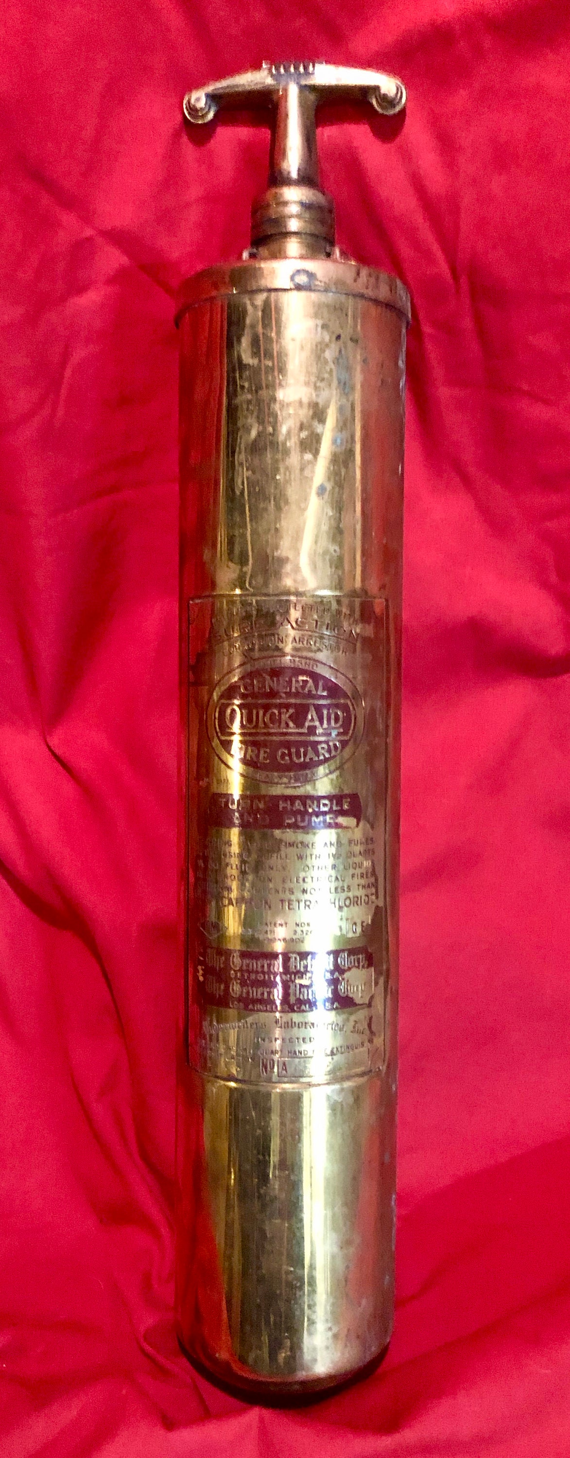antique stop fire commander extinguisher antique stop fire commander extinguisher