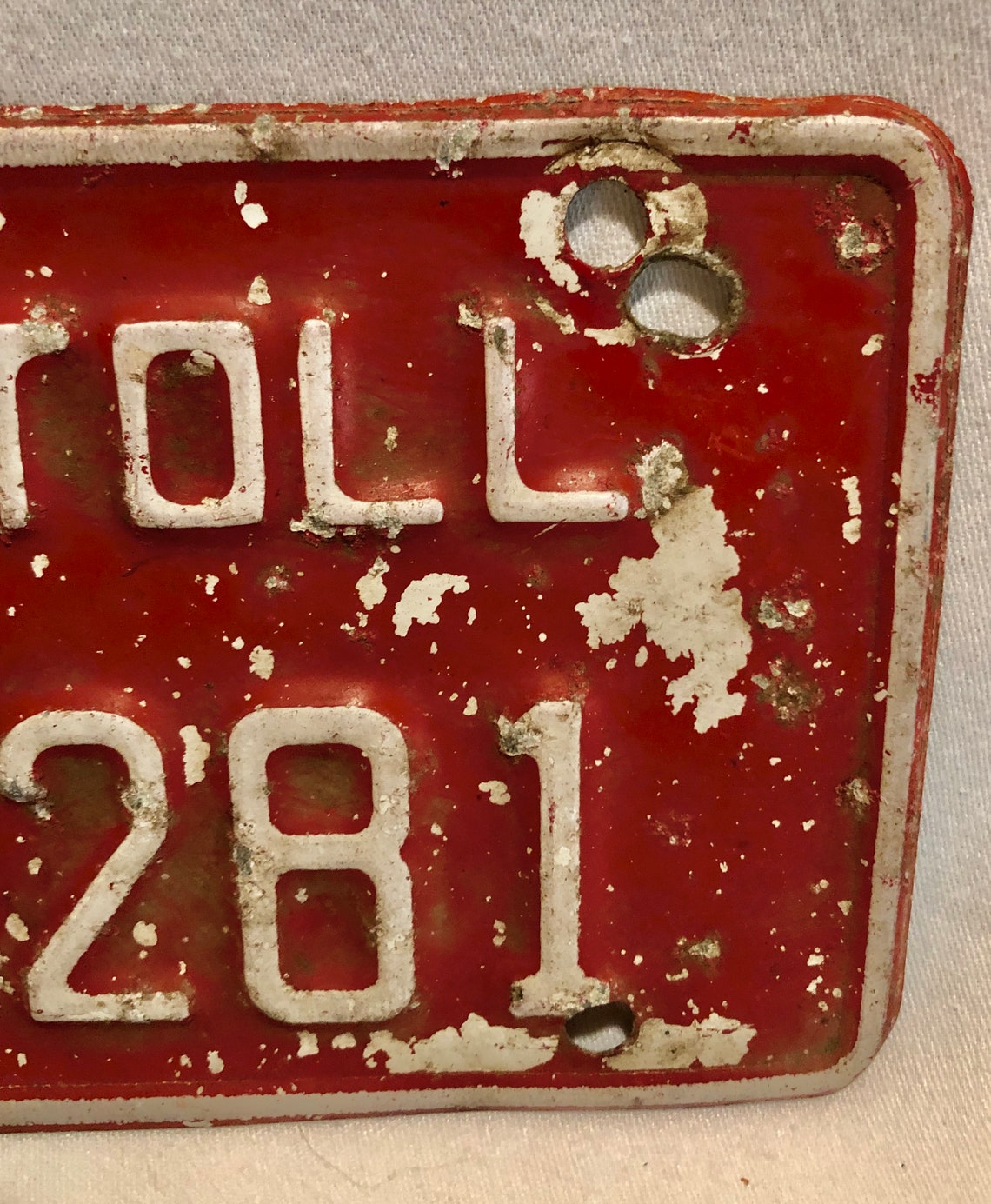 Vintage Connecticut Parkway Toll Metal License Plate Etsy