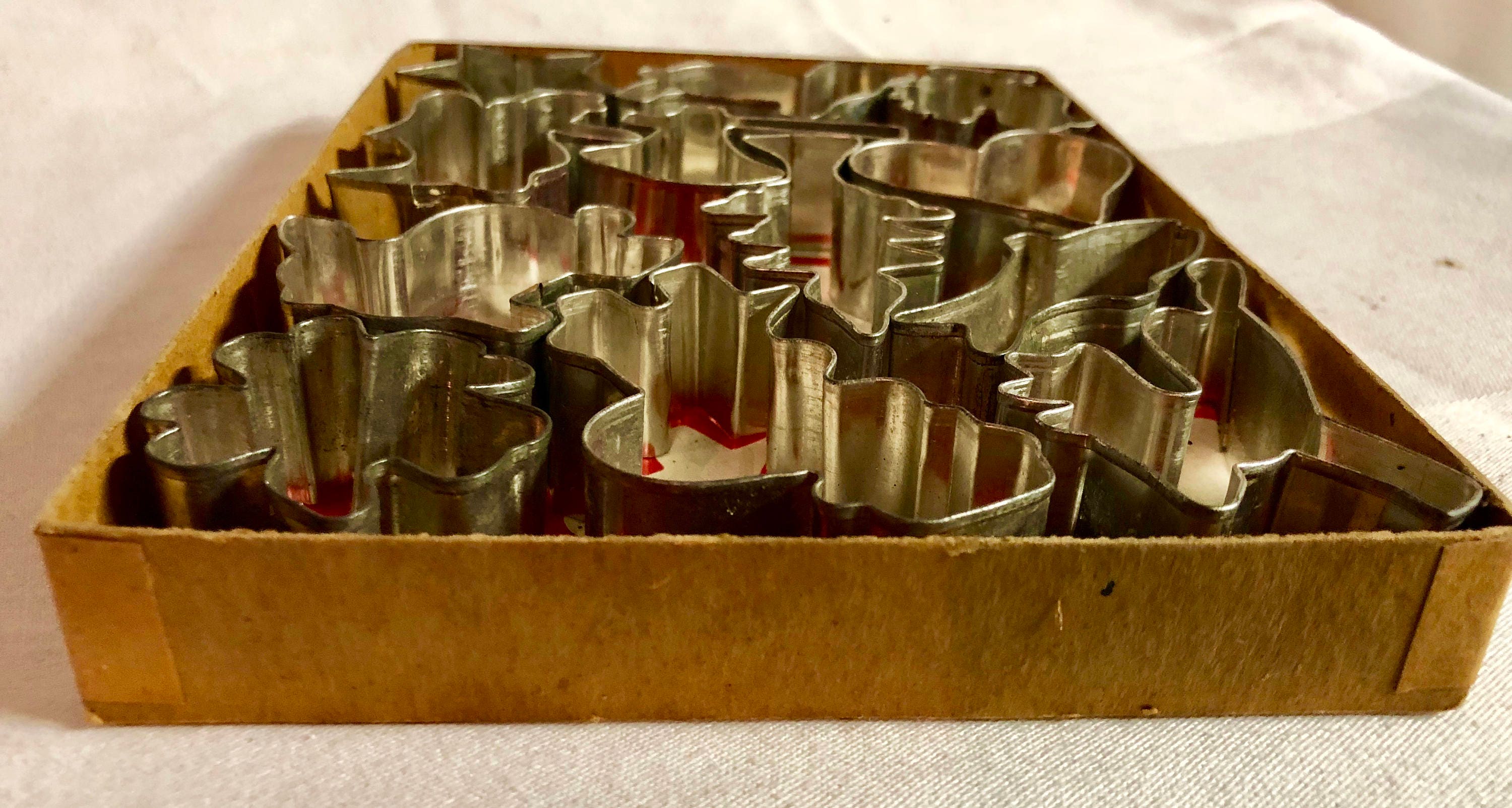 Vintage 1940's Metal Cookie Cutters