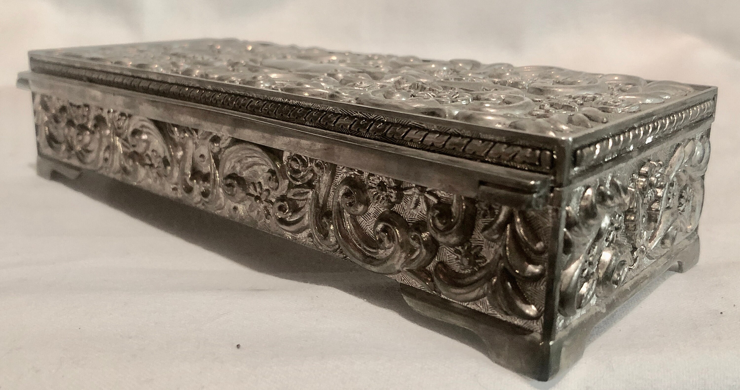Godinger Silver Plate Jewelry Box