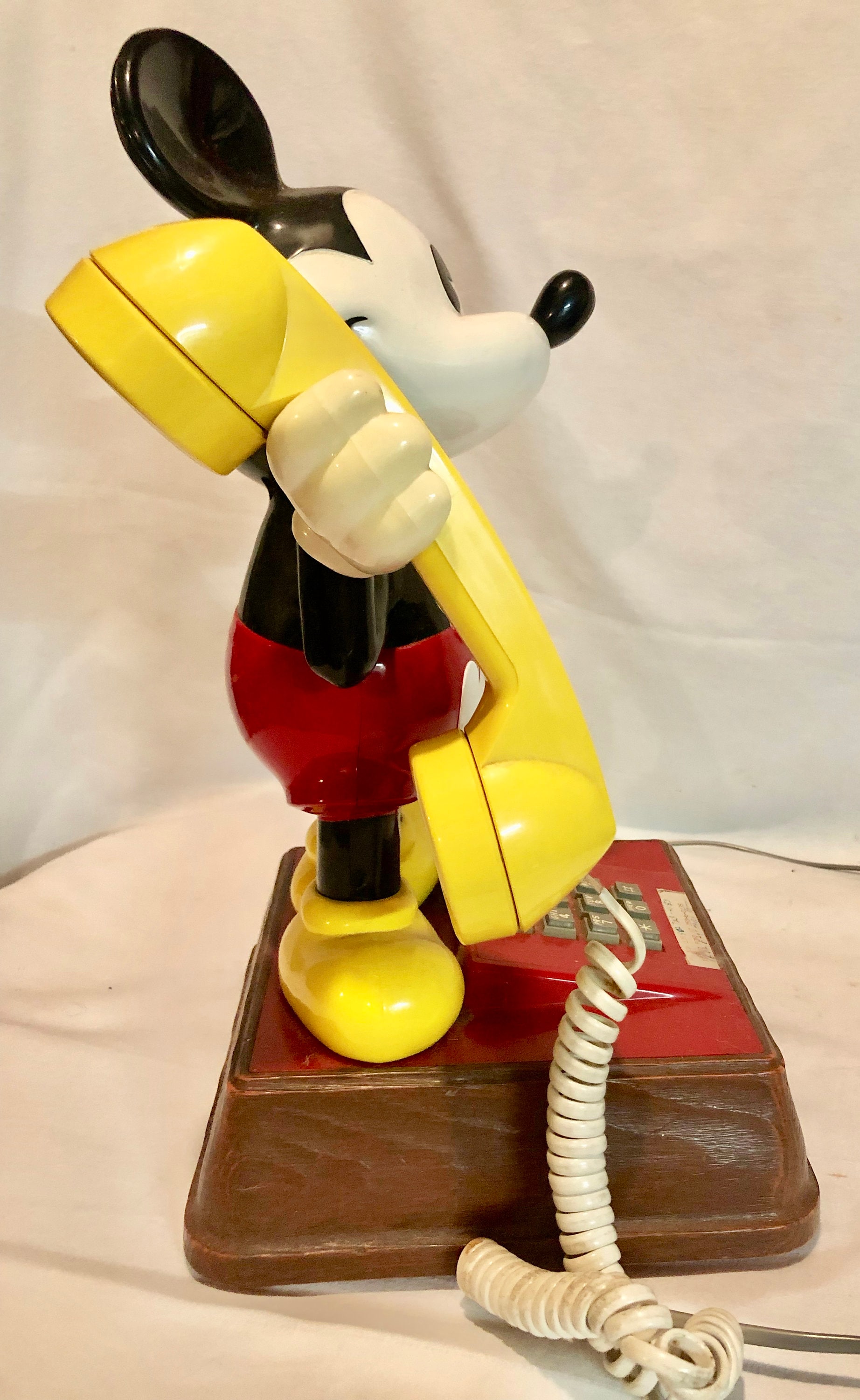 Vintage Mickey Mouse Telephone Model Teif 8000, circa 1976