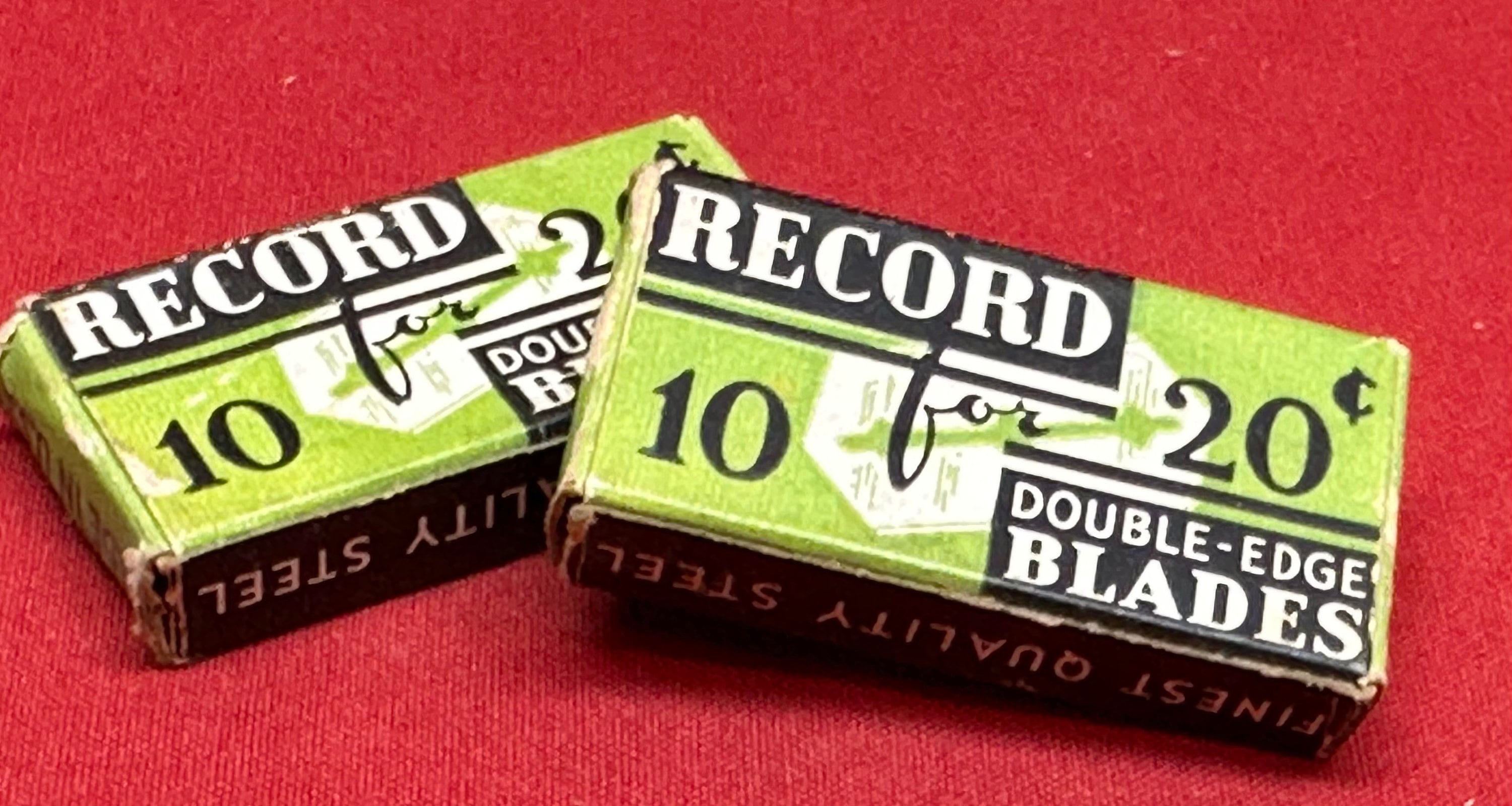 Vintage Record Double Edge Razor Blades, Made in USA