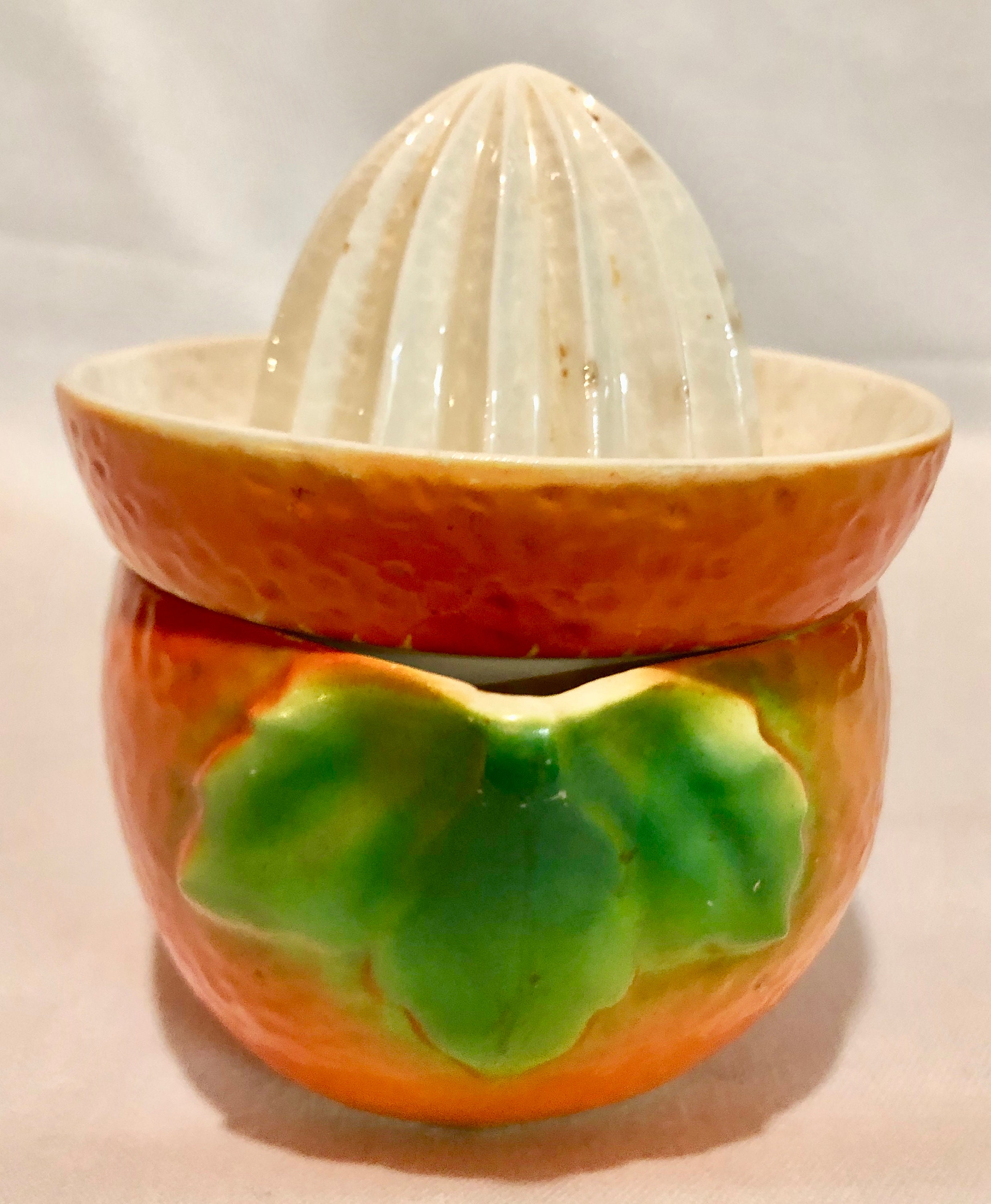 Goebel Pottery Vintage Lemon/Orange Citrus Hand Juicer circa 1927