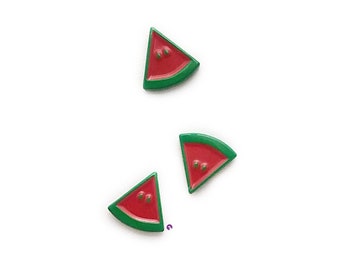 Watermelon Slice Enamel Pin Set - 3 piece | Lapel Pin