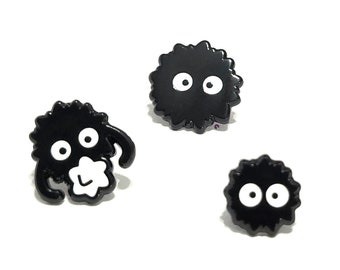 Dyed Soot Party - 3 Piece | Enamel Pin | Lapel Pin