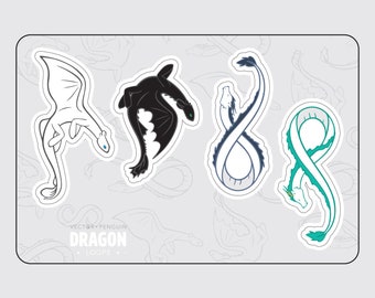 Vinyl Dragon Loop Sticker Sheet 2