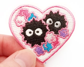 2" Soot Sprite Heart Patch | Embroidered Patches