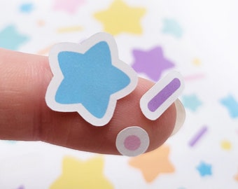 Stars & Sprinkles Journal Sticker Sheet | Sweet Stickers | Candy