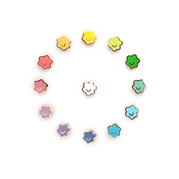 Mini Falling Star Enamel Pin Set - 13 piece | Konpeito Sweets