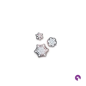 Snowflake Pin Set - 3 piece | Lapel Pin