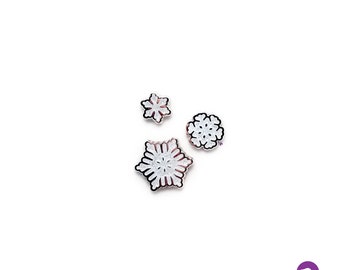 Snowflake Pin Set - 3 piece | Lapel Pin