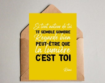 Rumi Amour Citation Etsy France