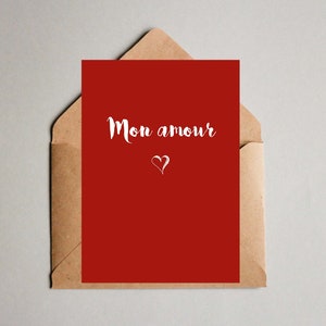 Postcard - My love - A6 formats, send letters and letters - Valentine's Day, couple