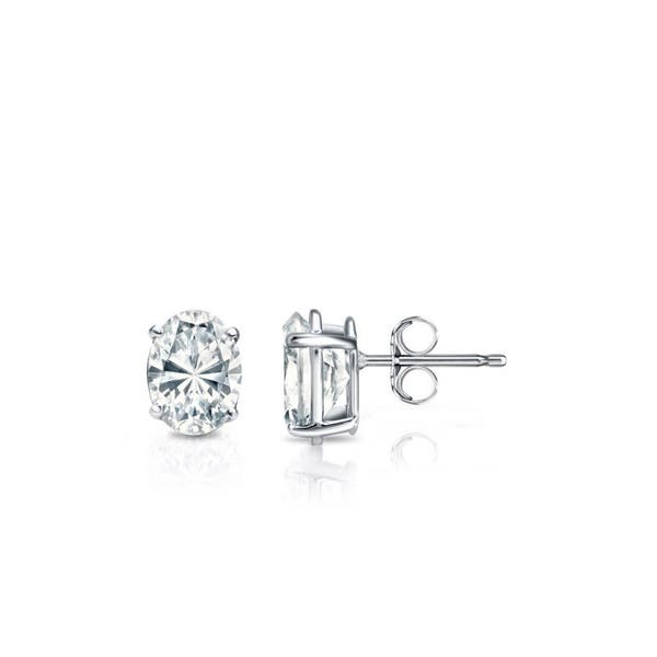 1/2 Ct Oval Diamond Stud Earring, Women's Diamond Earring,Oval Stud Earring, Diamond Earring,Gift for Her, Gift for Mom, Anniversary, Bridal