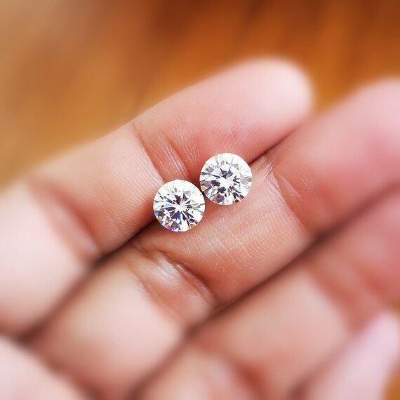 4Ct Lab-Created Diamond Cluster Stud Earrings - 14K Yellow Gold Over Sterling Silver - VVS1