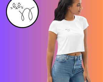 Cat Doodle Crop Top - This is high fashion, trust me .