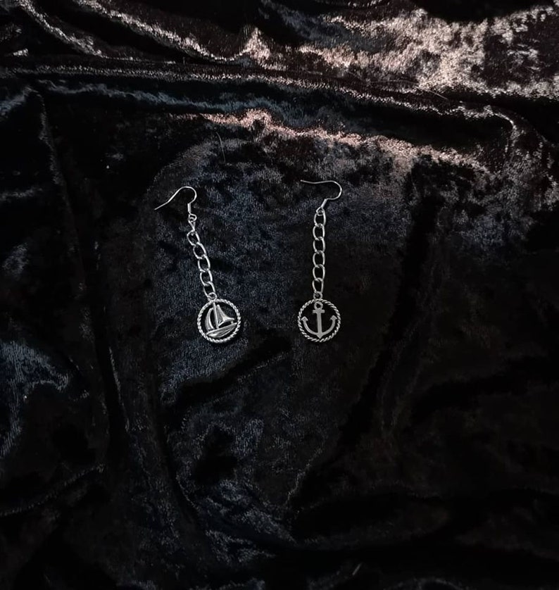 earrings, jewelry, accessories Nautical Fun design #1